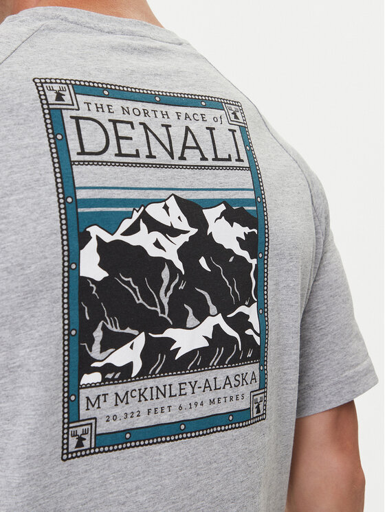 The North Face The North Face T-krekls NF0A87NU Pelēks Regular Fit