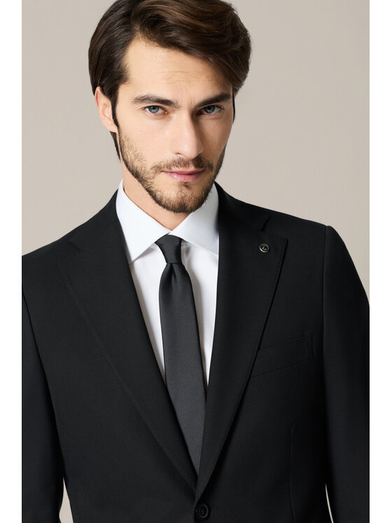 Lancerto Lancerto Garnitur Apricale GA073225000001 Czarny Slim Fit