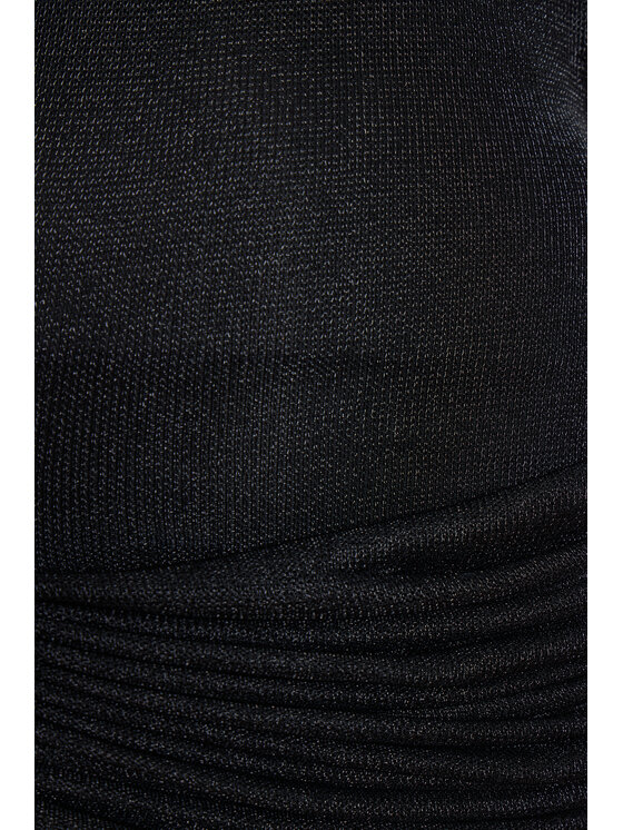 Epuzer Epuzer Abito da sera Metallic mesh drape Nero Regular Fit