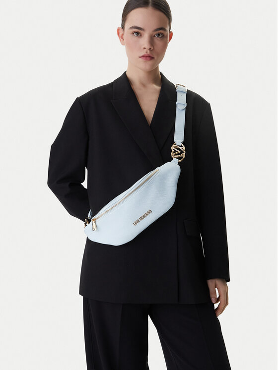 LOVE MOSCHINO LOVE MOSCHINO Torbica za okrog pasu﻿ JC4010PP1OLB0701 Svetlo modra