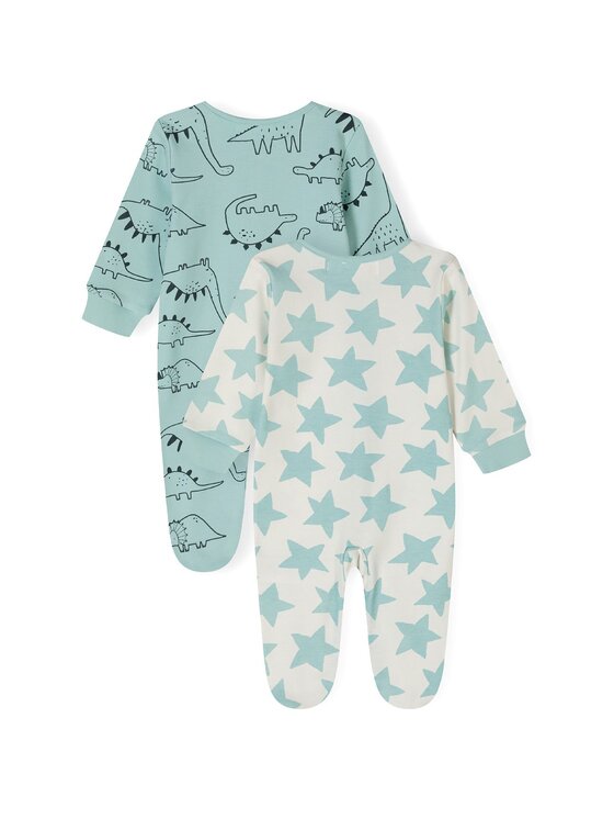 MINOTI MINOTI Komplet 2 par pajacy 24babypack35 Zielony