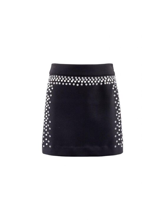 NENETTE NENETTE Minigonna groove Nero Regular Fit