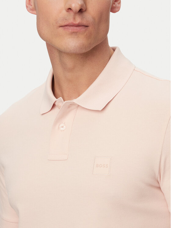 BOSS BOSS Polo Passenger 50507803 Gaiši rozā Slim Fit