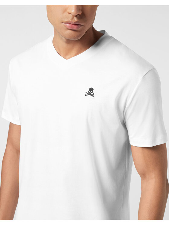 PHILIPP PLEIN PHILIPP PLEIN T-Shirt 26253 Biały Regular Fit