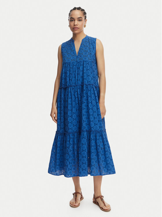 LOLA CASADEMUNT Sukienka letnia LS2616017 Niebieski Regular Fit