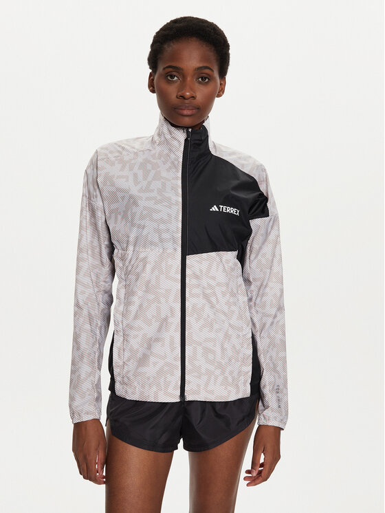 adidas adidas Geacă pentru alergare Terrex Trail Running IW9245 Écru Regular Fit