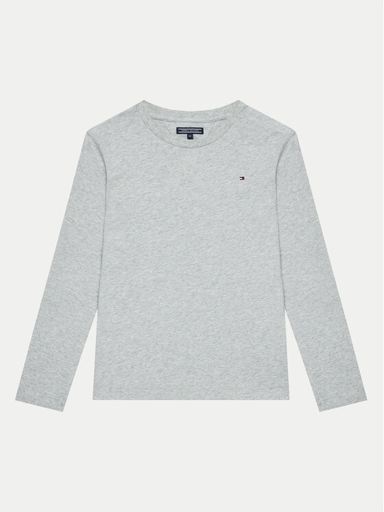 Tommy Hilfiger Tommy Hilfiger Majica KB0KB04141 D Siva Long Sleeve