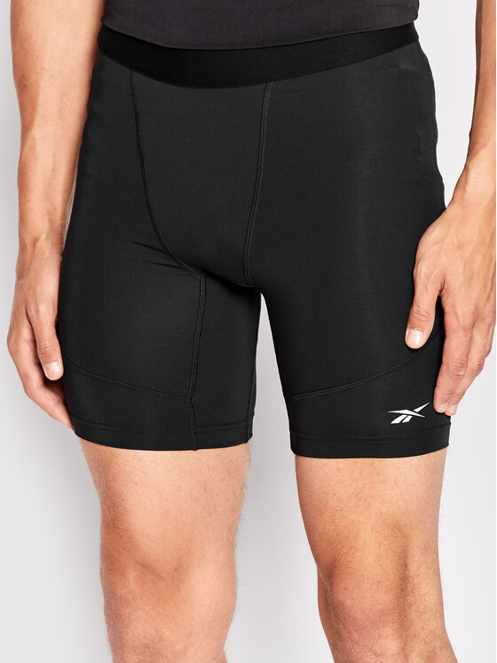 Reebok Reebok Спортни шорти Compression HG6380 Черен Slim Fit