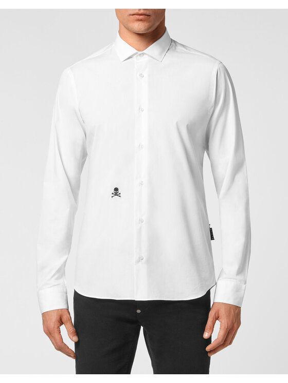 PHILIPP PLEIN PHILIPP PLEIN Camicia 1431 Bianco Fitted Fit