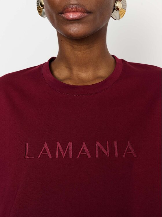 La Mania La Mania Tričko LUCY Bordová Classic Fit
