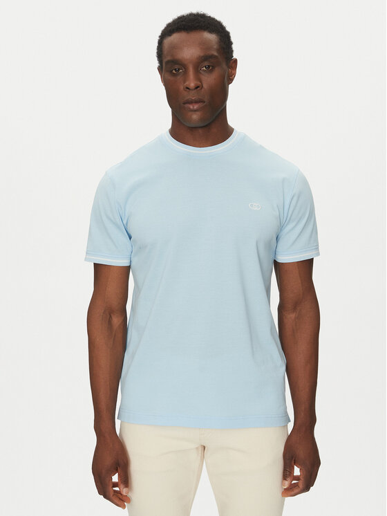Liu Jo Liu Jo T-krekls QA5161 J4933 Gaiši zils Regular Fit