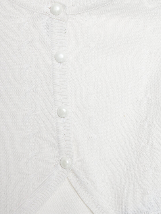 Coccodrillo Coccodrillo Strickjacke WC4172201EJG Écru Regular Fit