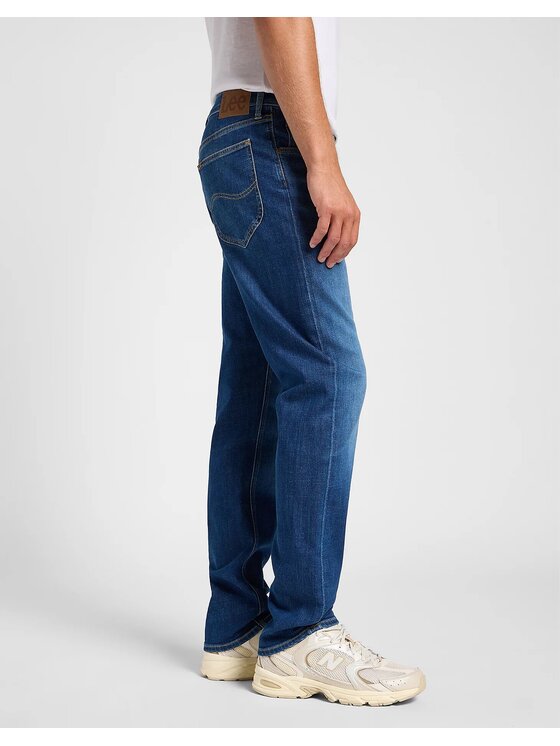 Lee Lee Jeansy DAREN ZIP FLY Niebieski Straight Leg