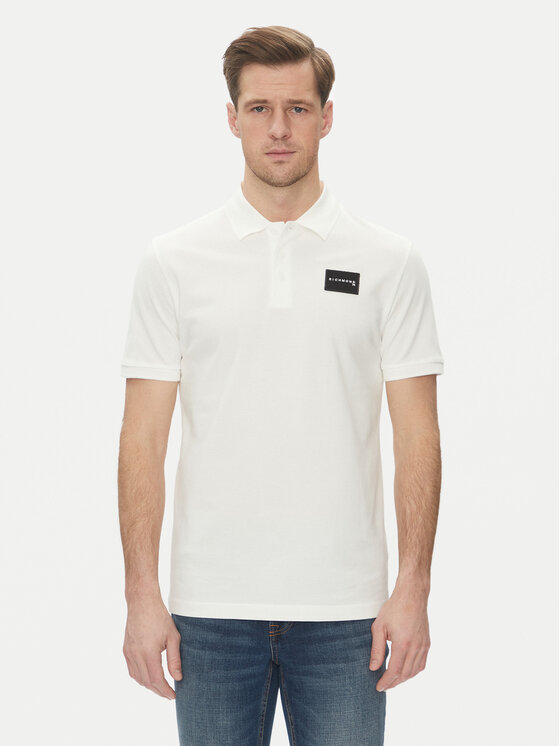 Richmond X Polokošeľa UMP25170PO Biela Regular Fit