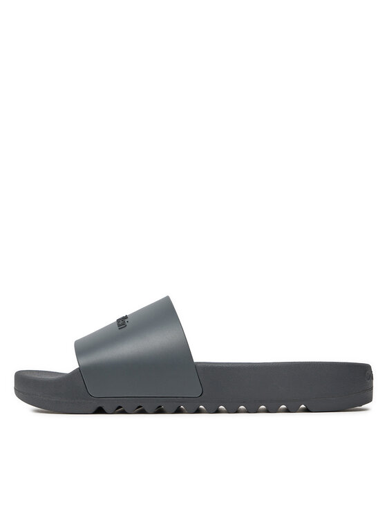 Calvin Klein Calvin Klein Natikači Chuncky Pool Slide Rub HM0HM01063 Siva