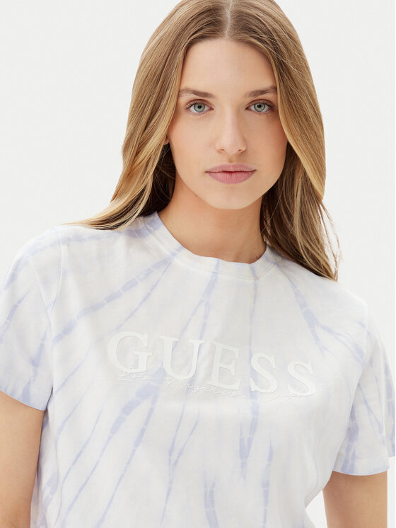 Guess Guess Marškinėliai V5GI19 I3Z14 Violetinė Regular Fit