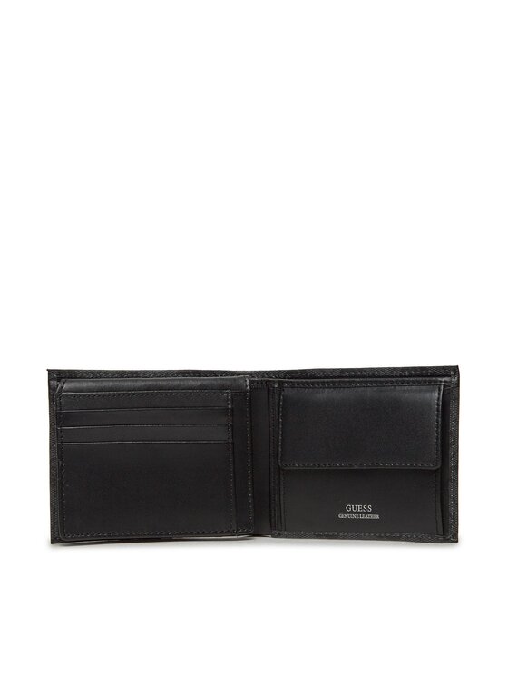 Guess Guess Голям мъжки портфейл SMVELE LEA24 Черен