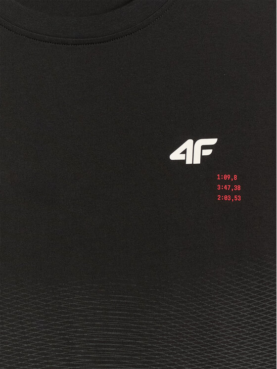 4F 4F T-Shirt AQUA FORCE Czarny Regular Fit