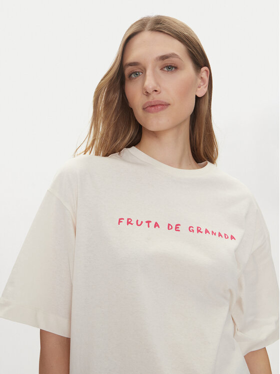 Vero Moda Vero Moda T-Shirt Taz Hailey 10337839 Biały Regular Fit
