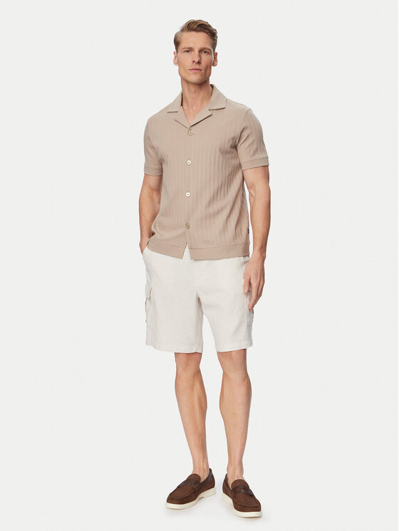 Calvin Klein Jeans Calvin Klein Jeans Pantaloncini di tessuto LV04RF610G Beige chiaro Regular Fit