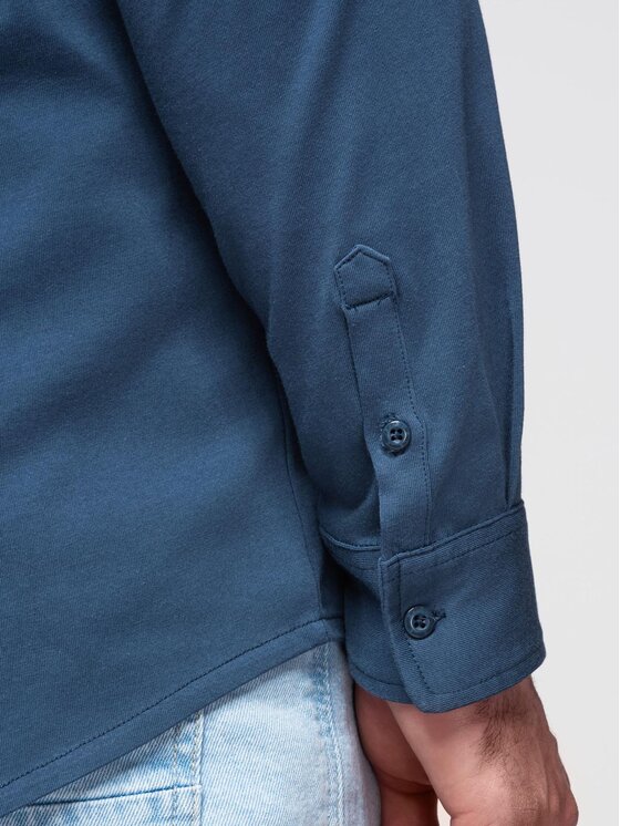 Ombre Ombre Koszula K697 Niebieski Regular Fit