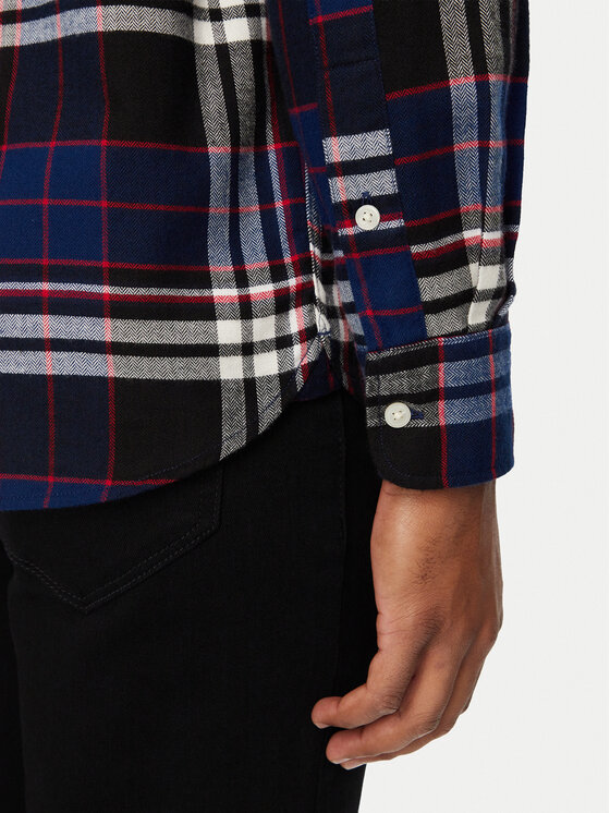 Tommy Hilfiger Tommy Hilfiger Košile Hero Flannel MW0MW44592 Tmavomodrá Regular Fit