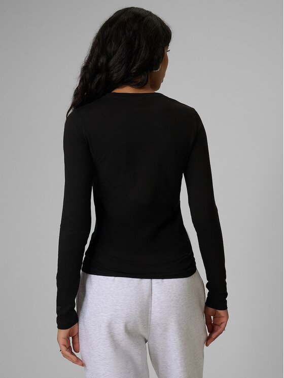 4F 4F Longsleeve 4FRSS26TLONF658-20S Nero Slim Fit
