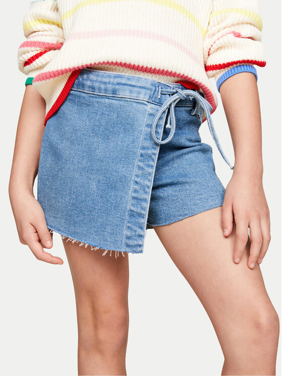Tommy Hilfiger Džínsové šortky KG0KG07919 Modrá Regular Fit