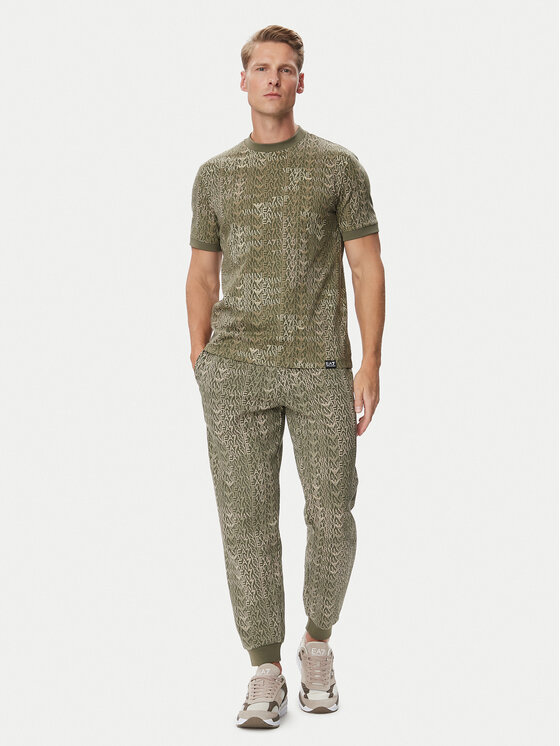 EA7 Emporio Armani EA7 Emporio Armani Majica 7M002819 AF12874 F7011 Zelena Regular Fit