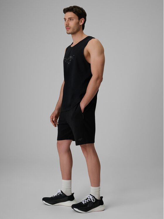 4F 4F Pantaloncini sportivi 4FRSS26TSHOM0930-20S Nero Regular Fit