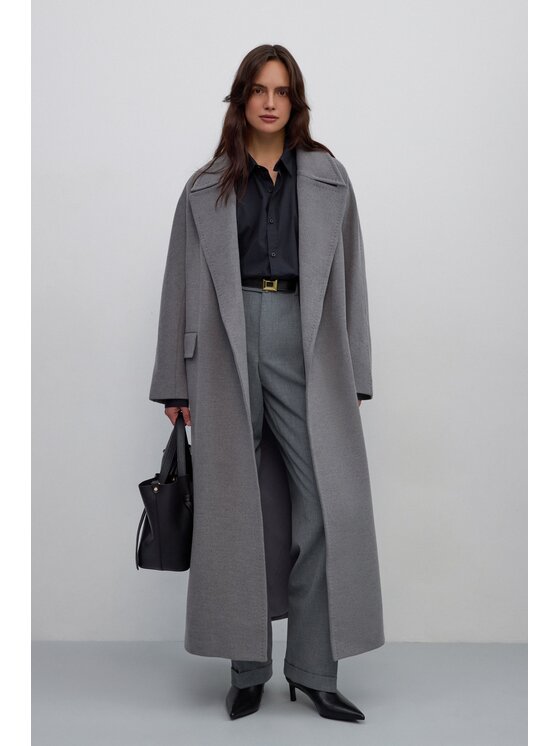 Estro Estro Cappotto ER00117898 Grigio Loose Fit