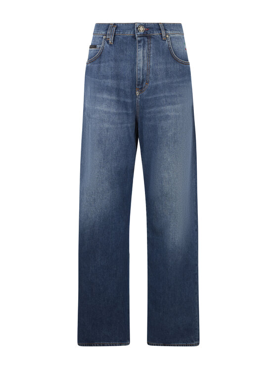 PHILIPP PLEIN PHILIPP PLEIN Jeansy 30582 Niebieski Loose Fit