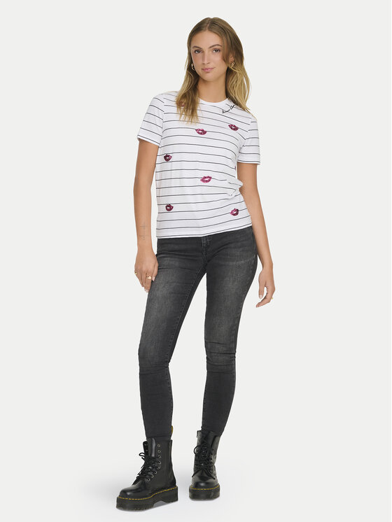 ONLY ONLY T-shirt Kita 15332698 Bijela Regular Fit