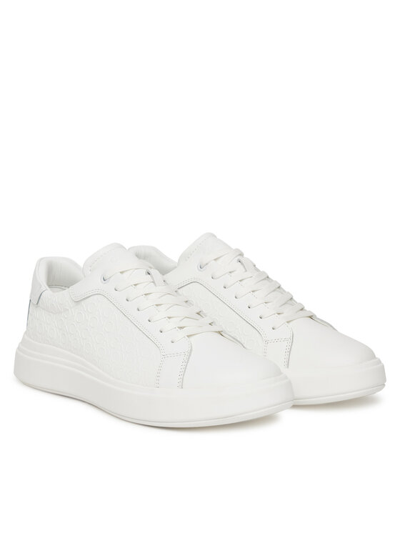 Calvin Klein Calvin Klein Sneakersy Chunky Low Top Lace Up Mono HM0HM01970 Biały