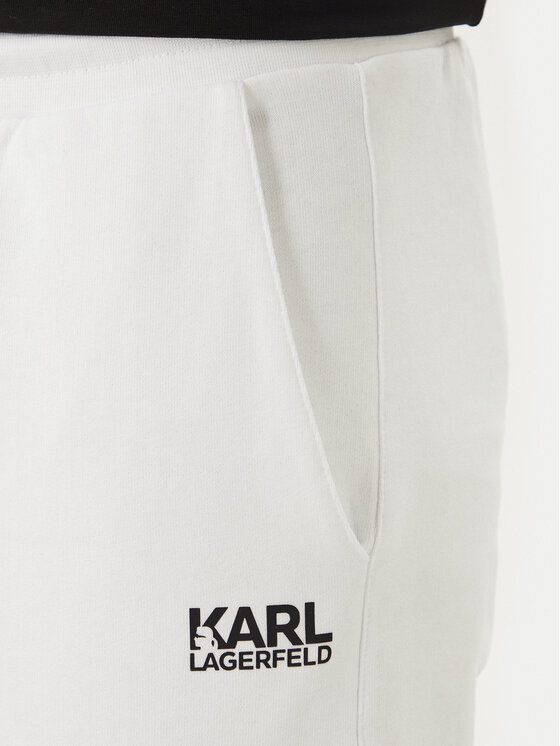 KARL LAGERFELD KARL LAGERFELD Pantaloni scurți sport 705783 562917 Alb Regular Fit