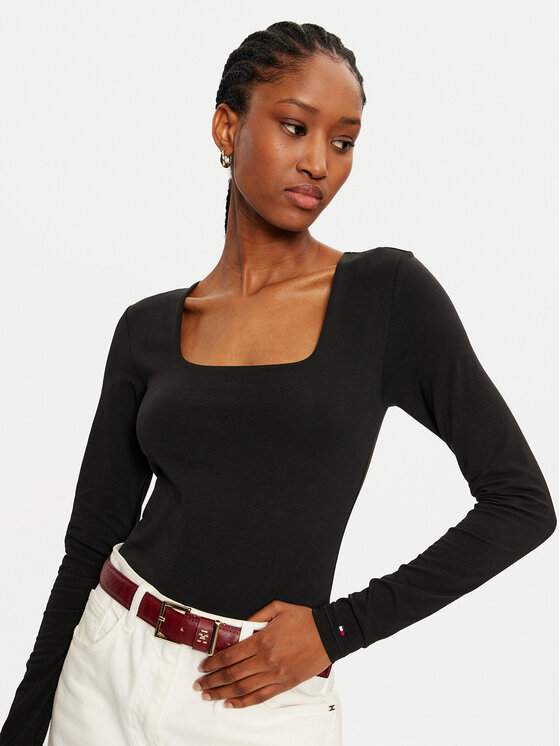 Tommy Hilfiger Tommy Hilfiger Glaustinukė UW0UW05628 Juoda Slim Fit