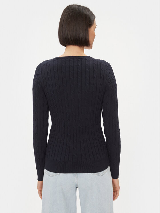 Gant Gant Svetr 4800101 Tmavomodrá Slim Fit