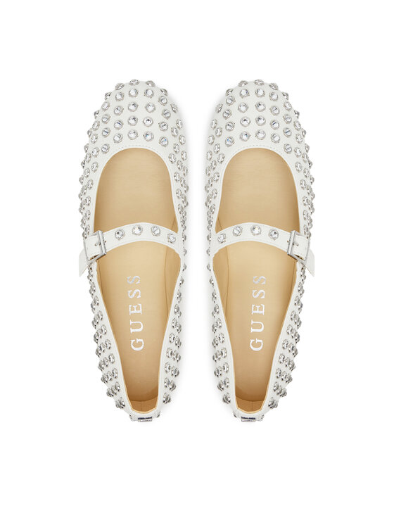 Guess Guess Балеринки FLTKDL ELE02 Бял
