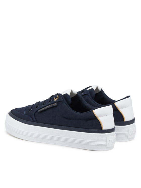 Tommy Hilfiger Tommy Hilfiger Sneakersy Essential Vulc Textile Sneaker FW0FW08323 Tmavomodrá