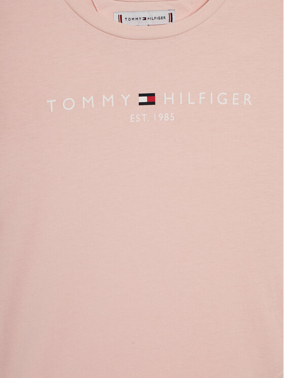 S/S Essential Fit T-Shirt Hilfiger KG0KG05242 Rosa Tee Tommy Regular