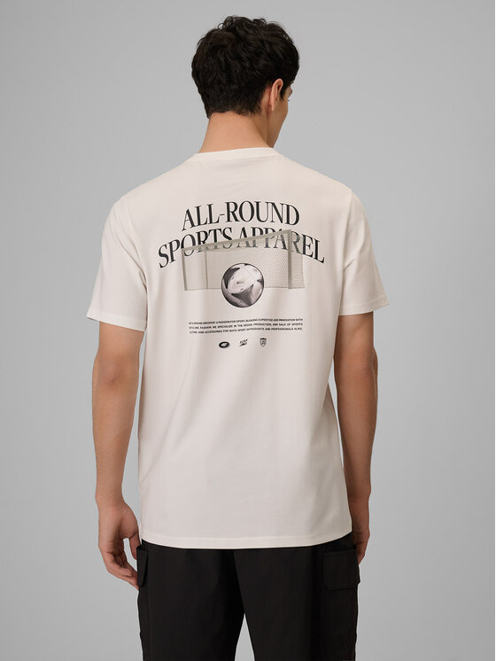 4F 4F T-Shirt PLAYER Biały Relaxed Fit
