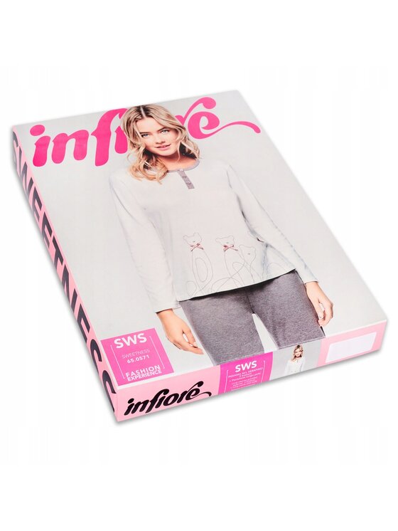 Infiore Infiore Piżama SWS0571 Kolorowy Comfortable Fit