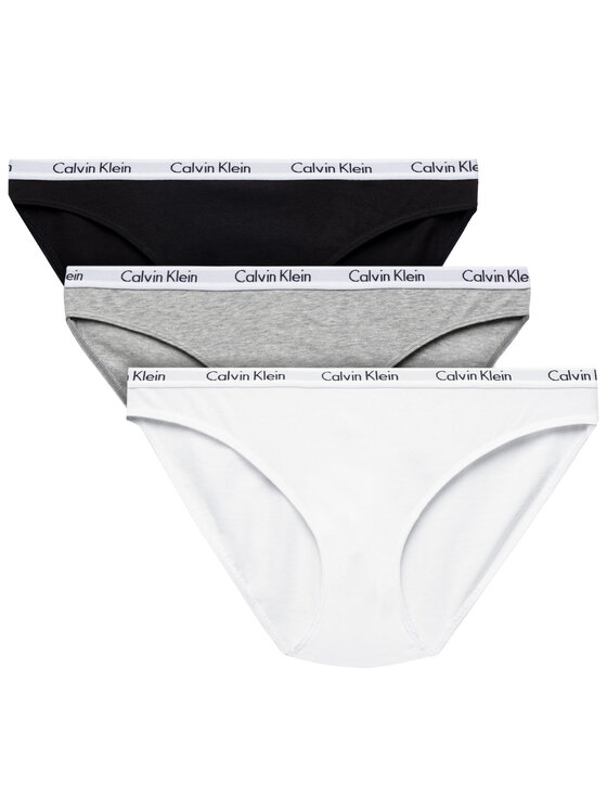 Ministry Inflate Extraordinary Calvin Klein Underwear Set 3 perechi de chiloți de damă clasici 000QD3588E  Colorat • Modivo.ro