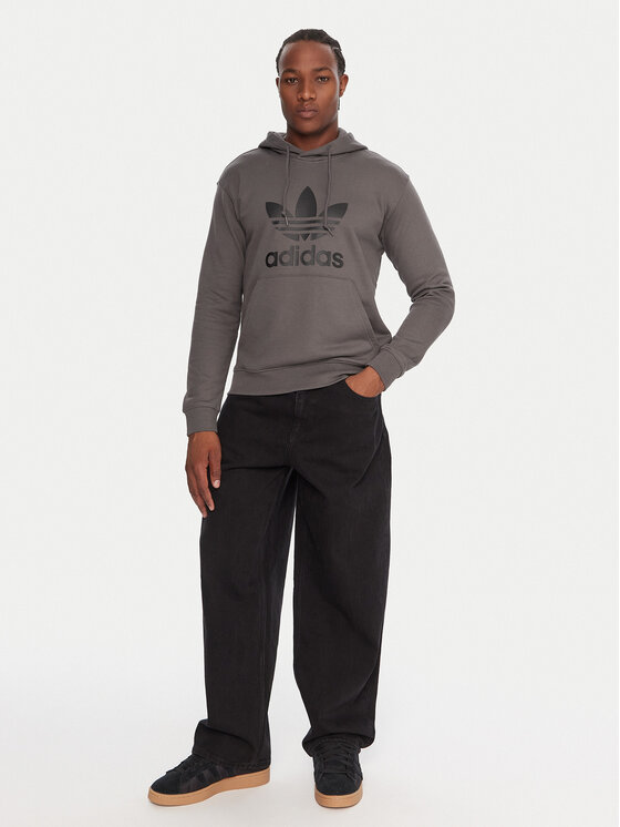 adidas adidas Mikina adicolor Classics Trefoil JY3765 Sivá Regular Fit