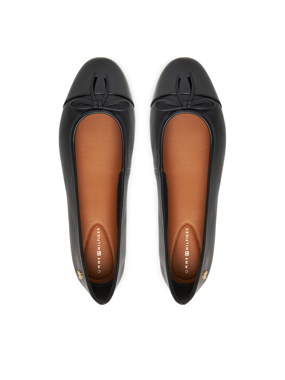 Tommy Hilfiger Tommy Hilfiger Μπαλαρίνες Patent Toe-Cap FW0FW08830 Μαύρο