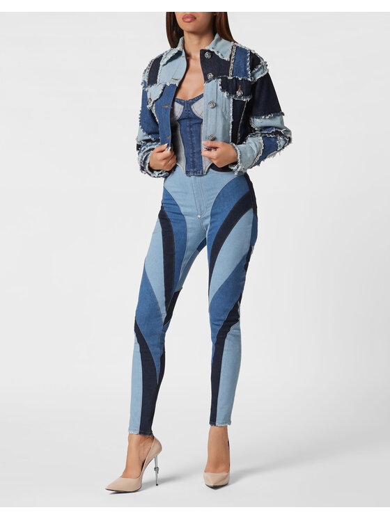 PHILIPP PLEIN PHILIPP PLEIN Giacca di jeans 8759 Azzurro chiaro