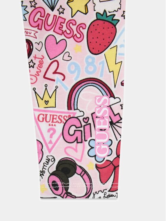 Guess Kids Guess Kids Spodnie materiałowe 183725 Kolorowy Regular Fit