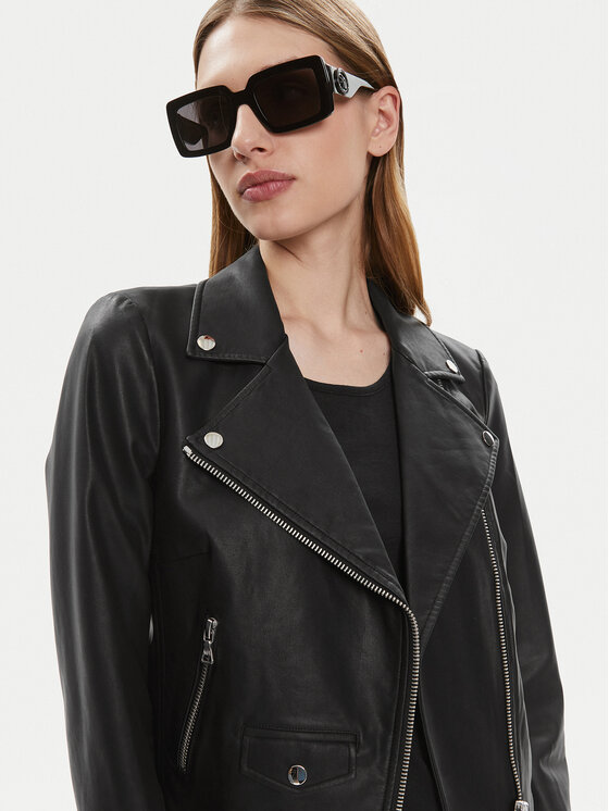 Marc Aurel Marc Aurel Dirbtinės odos striukė 3810 2021 93263 Juoda Slim Fit