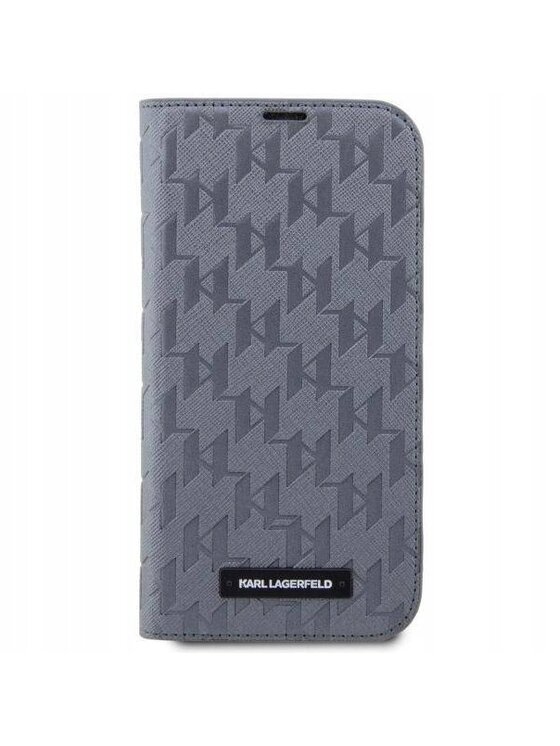 KARL LAGERFELD KARL LAGERFELD Etui na telefon Saffiano Monogram Srebrny