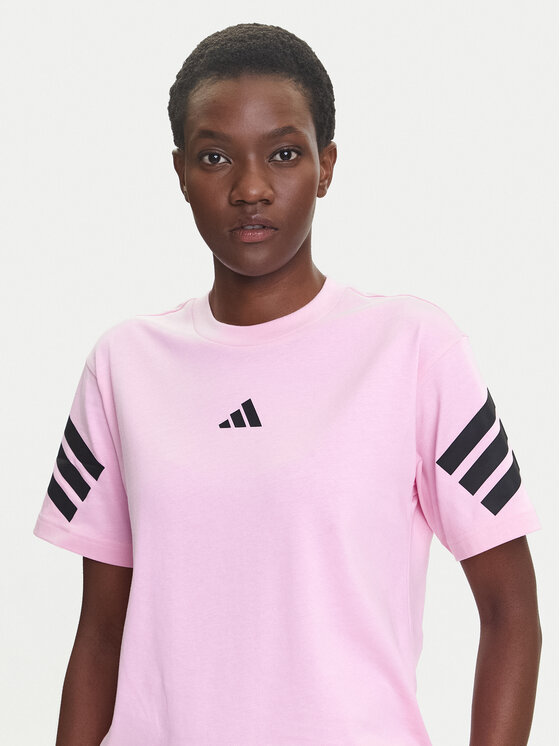 adidas adidas T-Shirt Future Icons 3-Stripes JE0240 Rosa Regular Fit